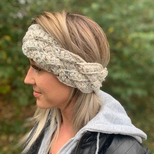 Handmade crochet ear warmer